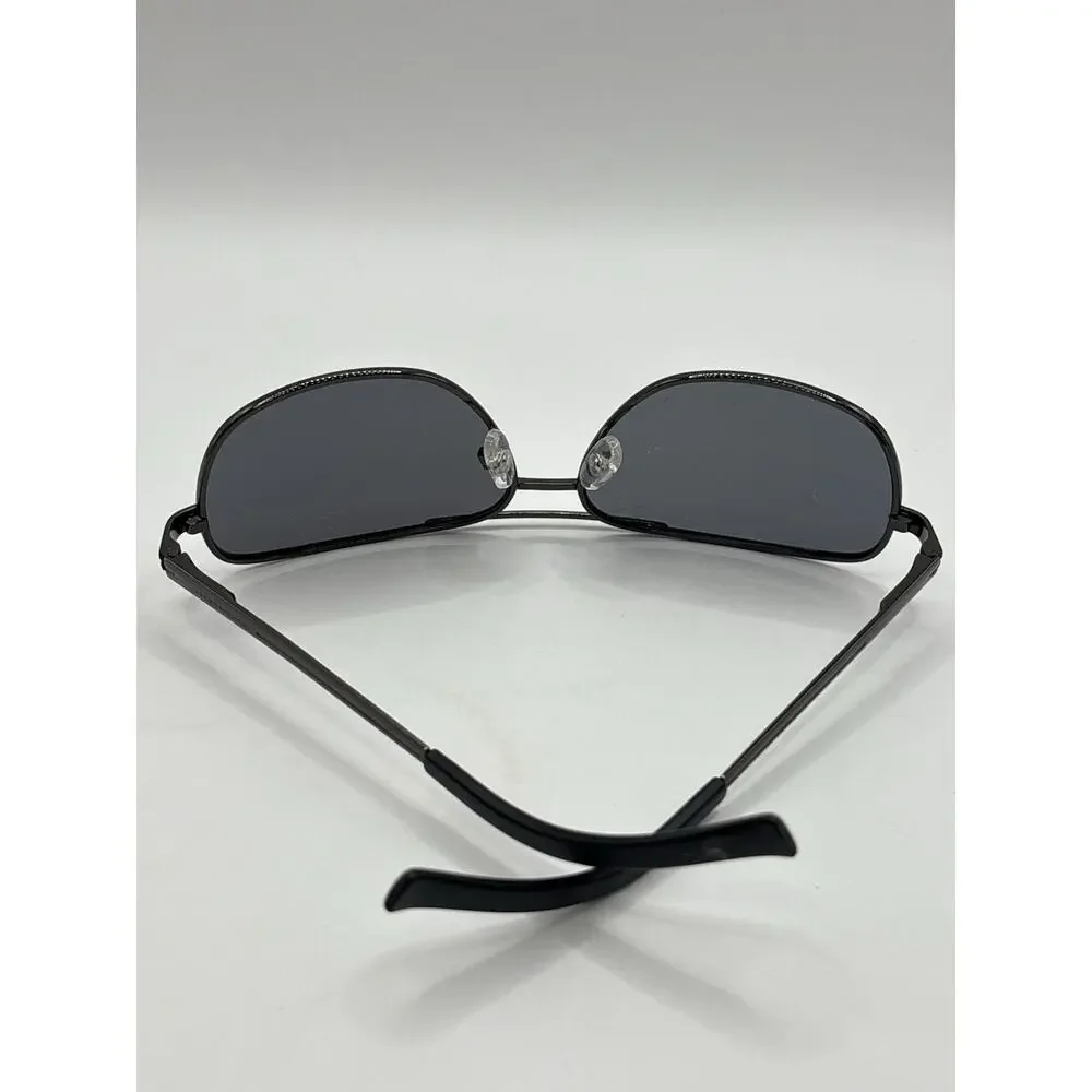 Panama Jack Polarized Aviator Sunglasses Black Gunmetal Unisex